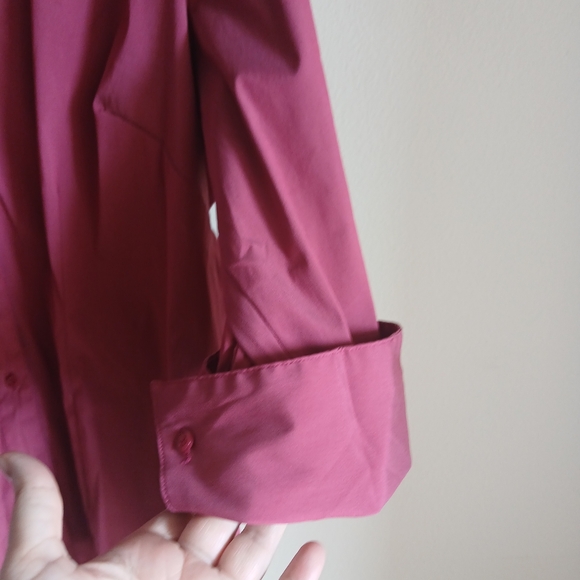 Millenium Women's Size 20 Button Up Pink 3/4 Sleeves Top - Picture 5 of 10